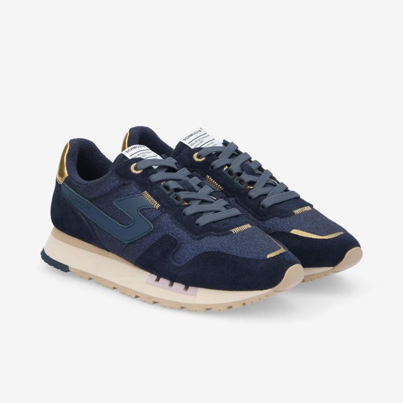 ATHENE RUNNER W - SUEDE/SPAN - OCEAN/NAVY